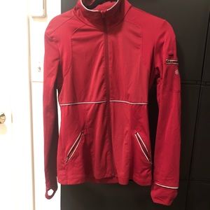 Dark Red Reflective Athlete Jacket